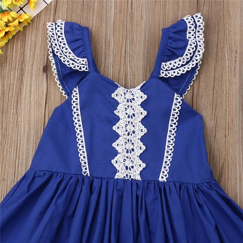 Formal Kids Baby Girls Princess Dress Flying