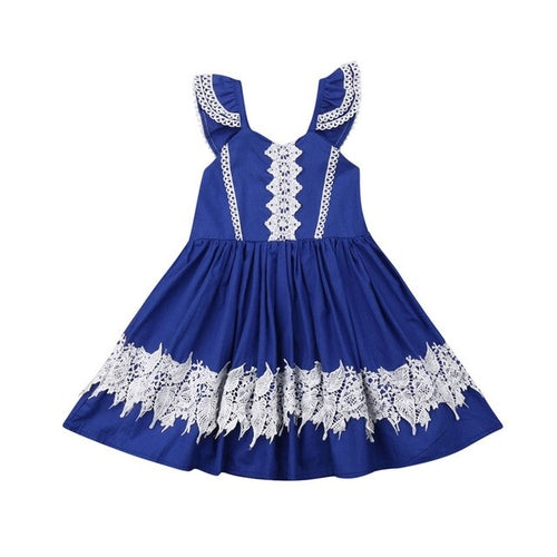 Formal Kids Baby Girls Princess Dress Flying