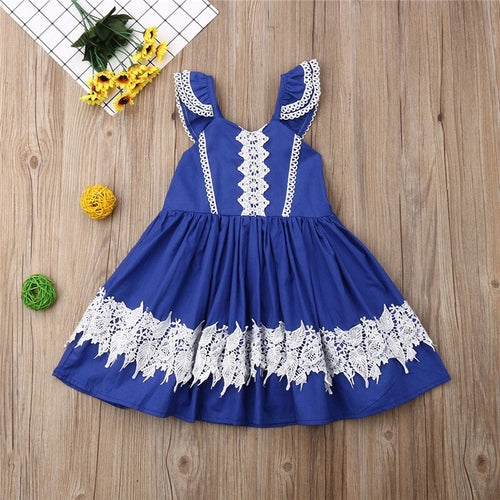 Formal Kids Baby Girls Princess Dress Flying