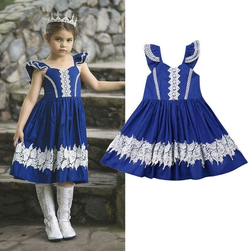 Formal Kids Baby Girls Princess Dress Flying